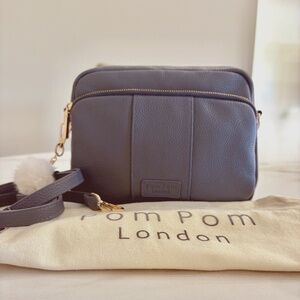 Pom Pom London Bag- Original Plus in Slate Blue